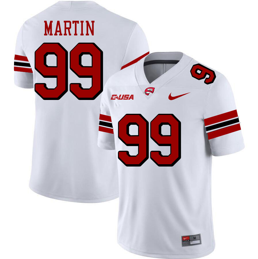 Brodric Martin WKU Jersey,Western Kentucky Hilltoppers #99 Brodric Martin Jersey Youth-White